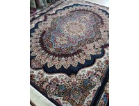 فرش700 شانه طرح ارکیده زمینه سرمه ای